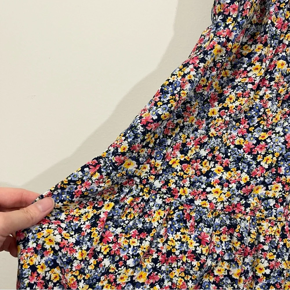 Old Navy Tiered Ditsy Floral Maxi Midi Skirt Sz M Tall Prairiecore Cottagecore - Picture 8 of 13